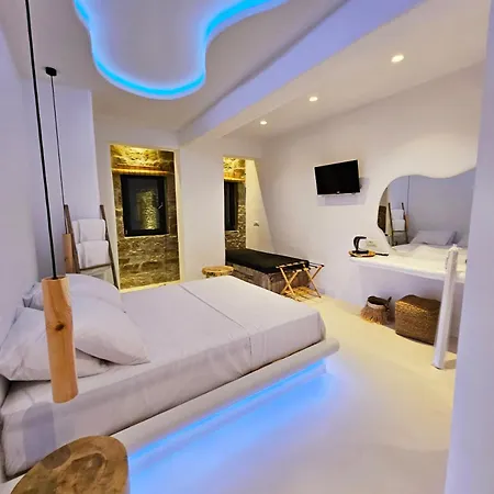 Elli Tropical Luxury Sunset-infinity Pool- Sea Side-near Center Parking Lejlighedshotel Mykonos Town