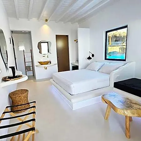 Elli Tropical Luxury Sunset-infinity Pool- Sea Side-near Center Parking Appart hôtel Mykonos Town