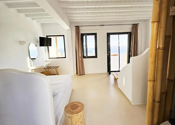 Elli Tropical Luxury Sunset-infinity Pool- Sea Side-near Center Parking Mykonos Town